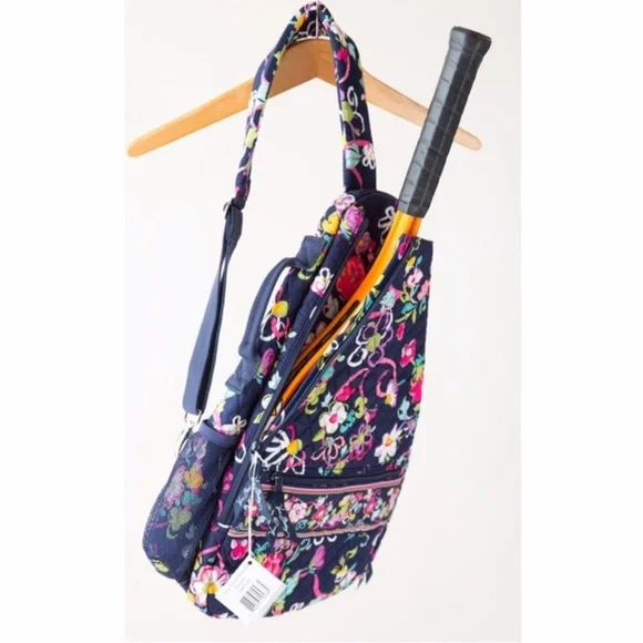 Vera Bradley Ribbons Sling Tennis Backpack - Picture 3 of 9
